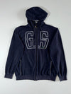 GS B-Enken Navy Striped-Hood Full Zip Hoodie (L)