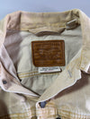 Levi's Premium Cream Overdyed Denim Trucker Jacket  (S/M)
