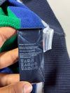 Tommy Hilfiger Striped Quarter-Zip Knit Sweater – Navy/Green (XS)