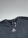 Adidas Essential 3-Stripes Black Crewneck Sweatshirt (S)