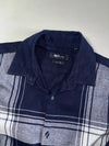 NET Men | Slim Fit Plaid Shirt Navy | (S)