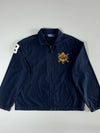 Polo Ralph Lauren Crest Harrington Embroidered Jacket Navy ,(L/XL)