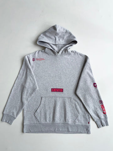 Levi's Sound Experience Grey Graphic Hoodie | Size (XL)