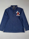 Big Train Osaka Aka-Oni & Ao-Oni Embroidered Long Sleeve Polo (2XL)