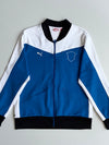 Puma Blue White Colorblock Track Jacket – (L)