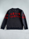Philipp Plein “Illegal Fight Club” Sweatshirt | Faded Black | Red Gothic Logo | Straight Cut (M)