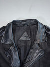 Be Edgy Deconstructed Distressed Leather Biker Jacket (M)