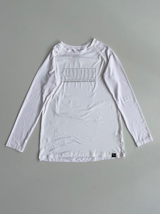 Puma Long Sleeve Tee White “Since 1948 (XS)