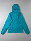 North Face Turquoise HyVent Hooded Waterproof Jacket (XS)