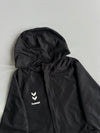 Hummel Black Hooded Lightweight Windbreaker Jacket (S)