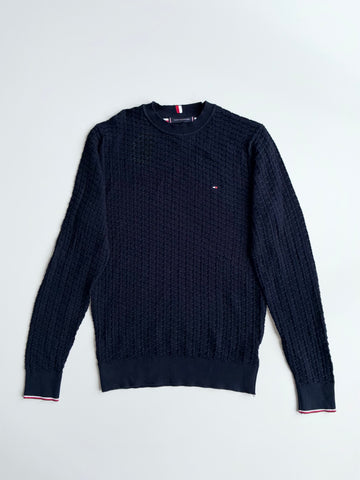 Tommy Hilfiger Textured Knit Crewneck Sweater (M)