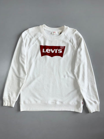 Levi's | Batwing Logo Crewneck | White | Size S