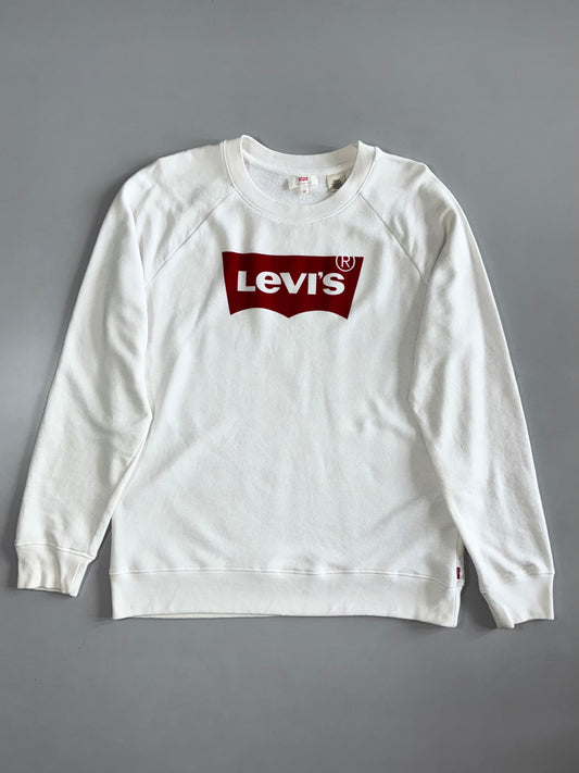 Levi's | Batwing Logo Crewneck | White | Size S