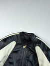 Dainese Black & Cream Leather Motorcycle Racing Jacket Padded (XL)