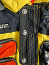 Vintage Goldwin Snowbeat Ski Jacket | Japanese Brand 90s Snow Wear | Black & Yellow Colorblock (L/XL)