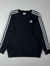 Adidas | Black 3-Stripe Sweatshirt (M)