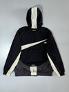 Nike Big Swoosh Black & White Hooded Windbreaker Jacket (XL)