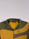 Black Yak Colour Block Half-Zip Fleece Pullover – Mustard & Olive (L)