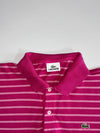 Lacoste Striped Pique Polo – Magenta Pink (M)