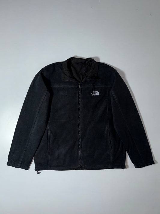 The North Face Reversible | Black Full-Zip Fleece Jacket | (XL)