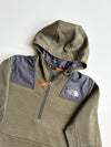 The North Face Grid Fleece Half-Zip Hoodie – Olive (XS)
