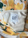 Gap Cream Floral Print Arch Logo Hoodie (XL)