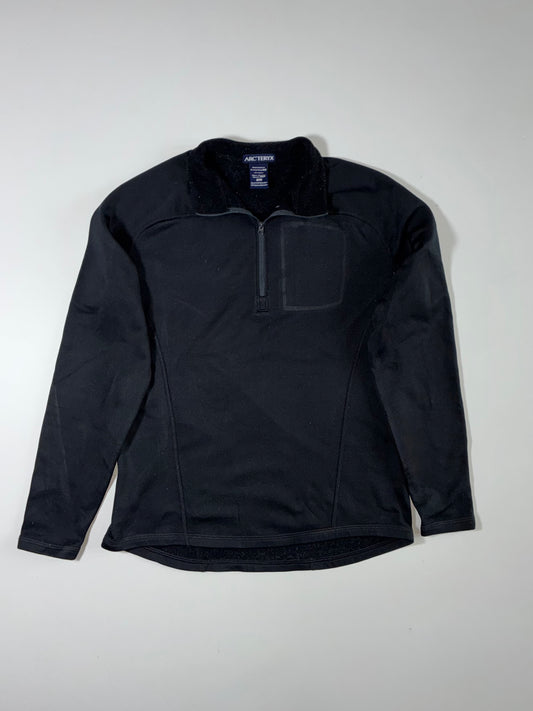 Arc'teryx Black Quarter-Zip Fleece Pullover –(M)