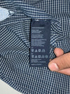 Tommy Hilfiger Navy Micro Check Short Sleeve Button-Down Shirt (2XL)