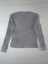Polo Ralph Lauren Grey Waffle Knit Thermal Long Sleeve (M)