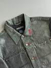 Paco Classic Styling Denim Trucker Jacket Washed Grey (L)
