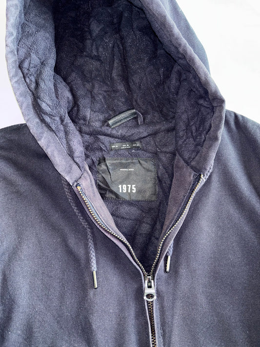 Zara Man’s Premium Zip-Up Hard  Cotton Hooded Jacket (L)