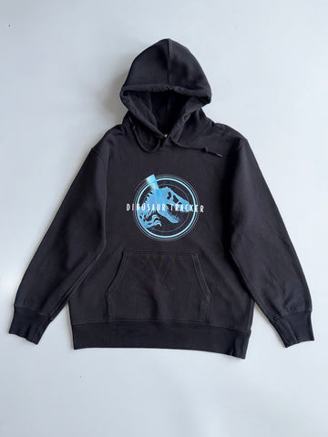 Jurassic Park | Black Dinosaur Tracker Hoodie | (L/XL)