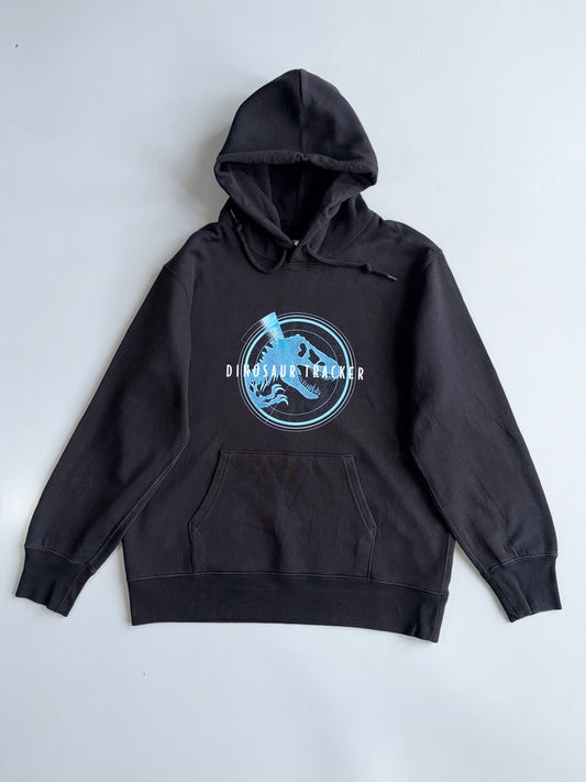 Jurassic Park | Black Dinosaur Tracker Hoodie | (L/XL)