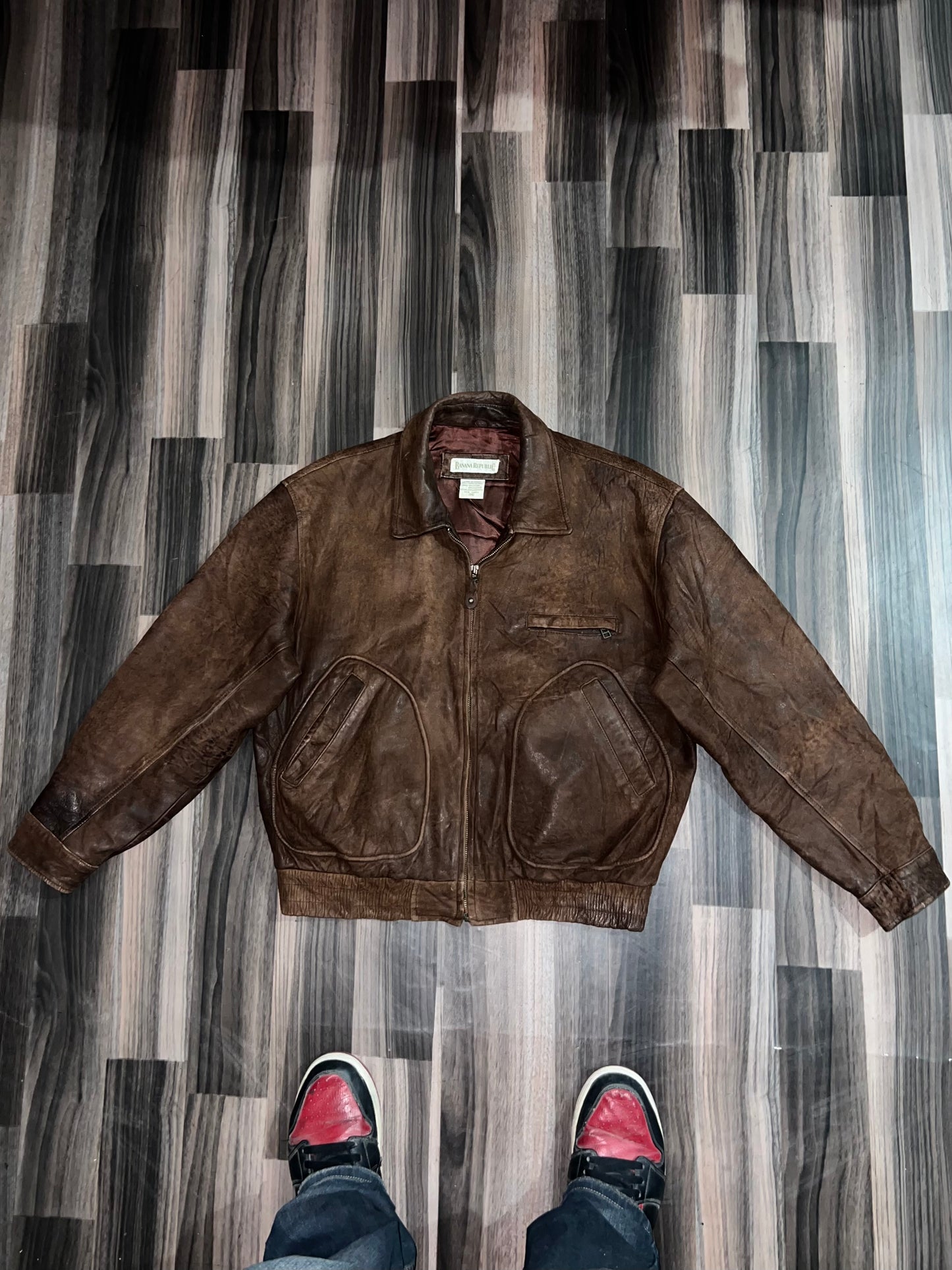 ZBanan*a Republic Original Leather Jacket (S/M)
