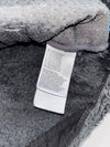 The North Face Men’s Grey Osito-Style High-Pile Sherpa Fleece Hooded Full-Zip Jacket with Ripstop Panels (L)