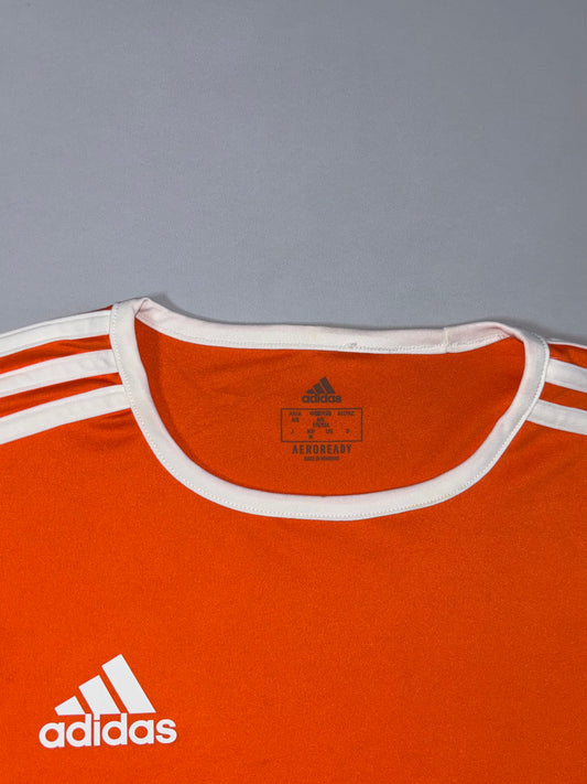 Adidas Aeroready Orange Football Jersey training tee (S)