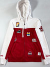 Vintage Roots Canada Red White Patch Zip-Up Hoodie (S)