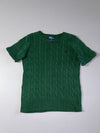 Polo by Ralph Lauren Forest Green Short Sleeve Cable Knit Sweater   Women’s (XXS)