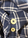 Abercrombie & Fitch Muscle Fit Check Shirt – Navy/White (S)