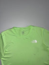 The North Face Lime Green Logo Performance T-Shirt(XS)