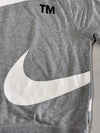Nike Swoosh Grey Big Logo Crewneck Sweatshirt – "TM" Print(M)