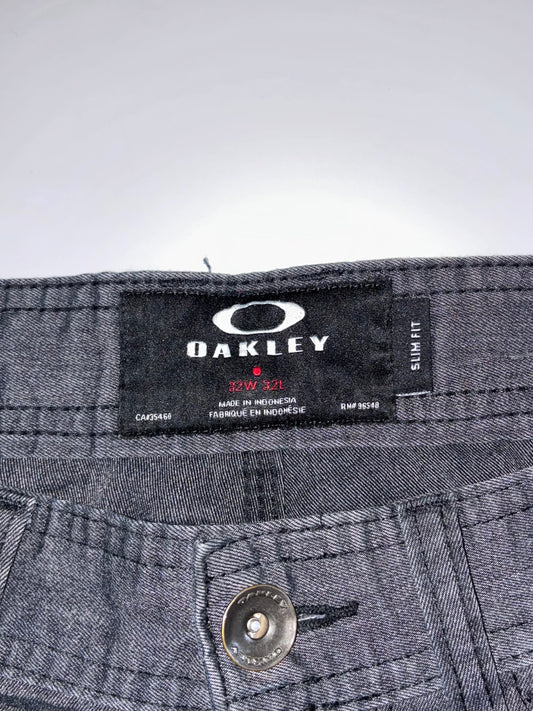 Oakley Slim Fit Faded Grey Denim Jeans (W:33) (L:38)