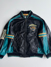 Vintage 1990s NFLx G-III Carl Banks Jacksonville Jaguars NFL Genuine Leather Varsity Jacket (2Xl)