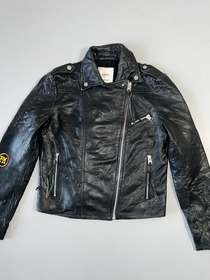 !                                                                                                                                                                                                                    Mango Original Leather Jacket (XS)