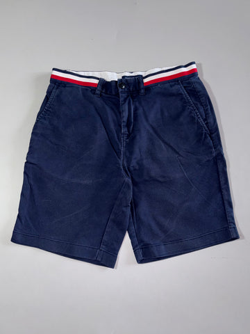 Tommy Hilfiger Flag Waistband Chino Shorts – Navy (W:32) (L:20)
