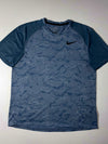 Nike Dri-Fit Heathered Blue Camo Print Tee (L)