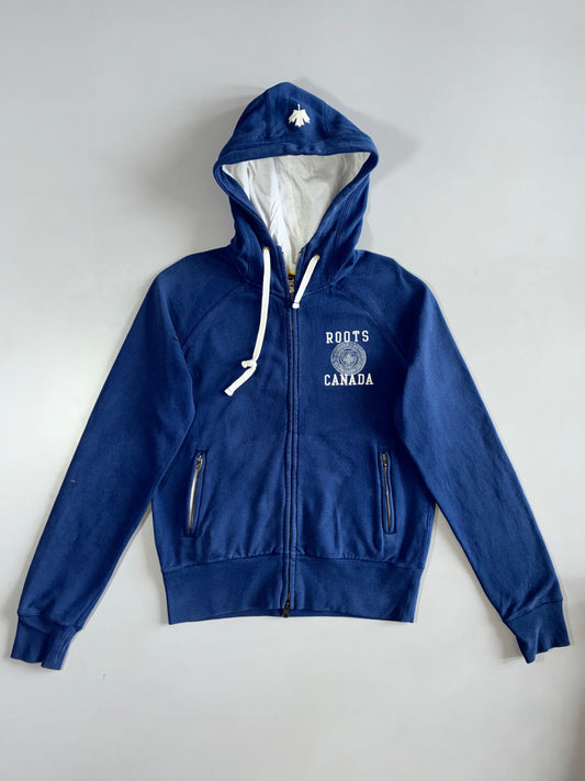 Roots Canada Navy Zip Hoodie (S/M)