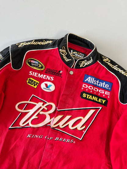 ZVintage Y2K NASCAR Budwiser racing jacket (RARE FIND) (XL/2XL)