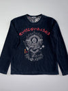 Big Train Osaka Daigensui Myōō Embroidered Japanese Long Sleeve Tee (L)