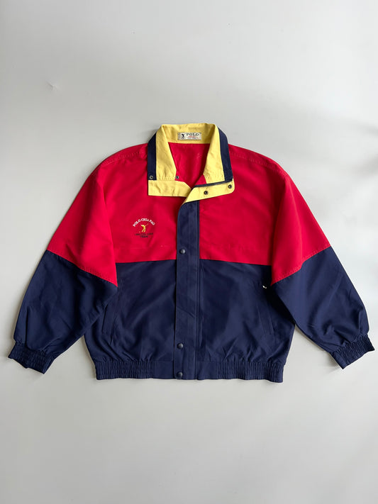 Vintage Polo Chia Pao Golf Team Colorblock Snap Jacket(L)